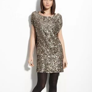Gold sequin Vince dress